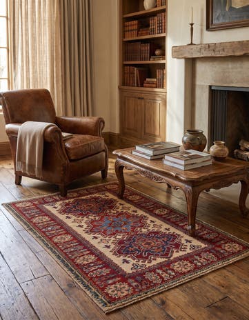 2' 9 x 4' 1 Hand Knotted Kazak Rug