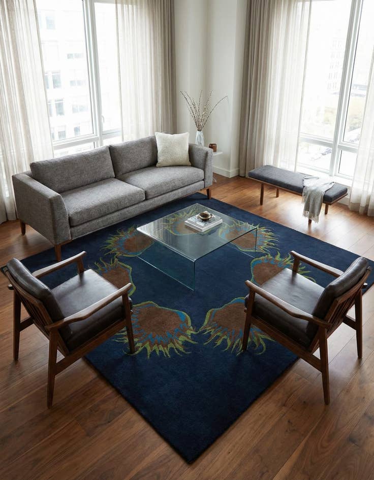 Detail image of 7' 6 x 7' 6 Luna Square Rug