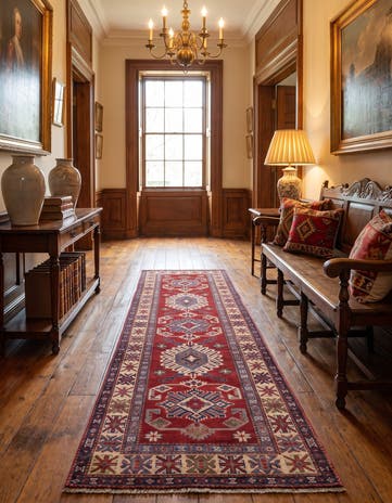 2' 8 x 9' 11 Hand Knotted Kazak Runner Rug