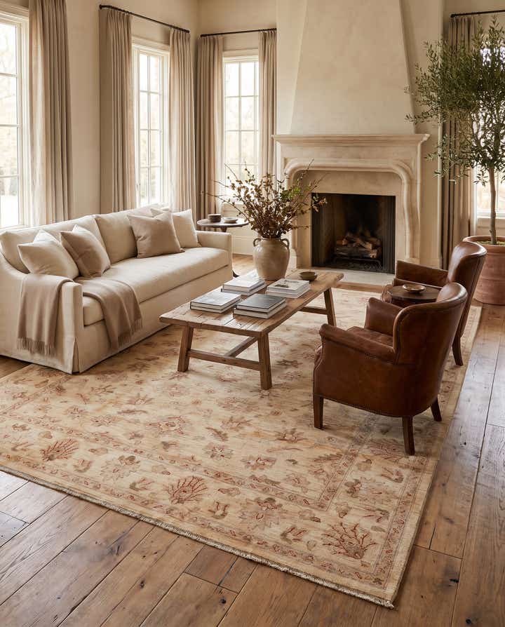 8' 3 x 9' 8 Hand Knotted Ziegler Rug