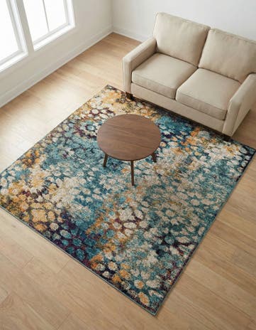 6' x 6' Washable Carnevale Square Rug
