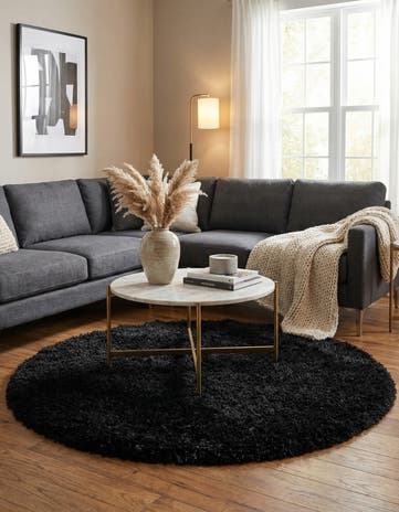 6' x 6' Infinity Shag Round Rug