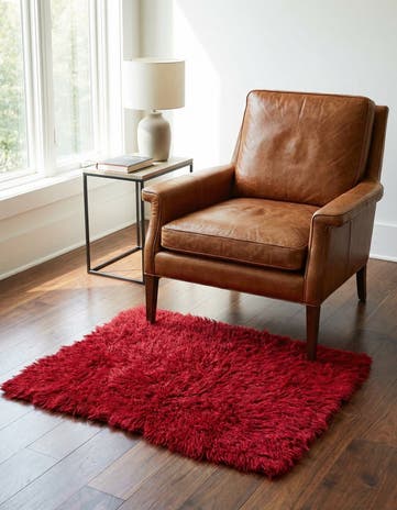 3' 10 x 4' 5 Hand Knotted Moroccan Wool Rug