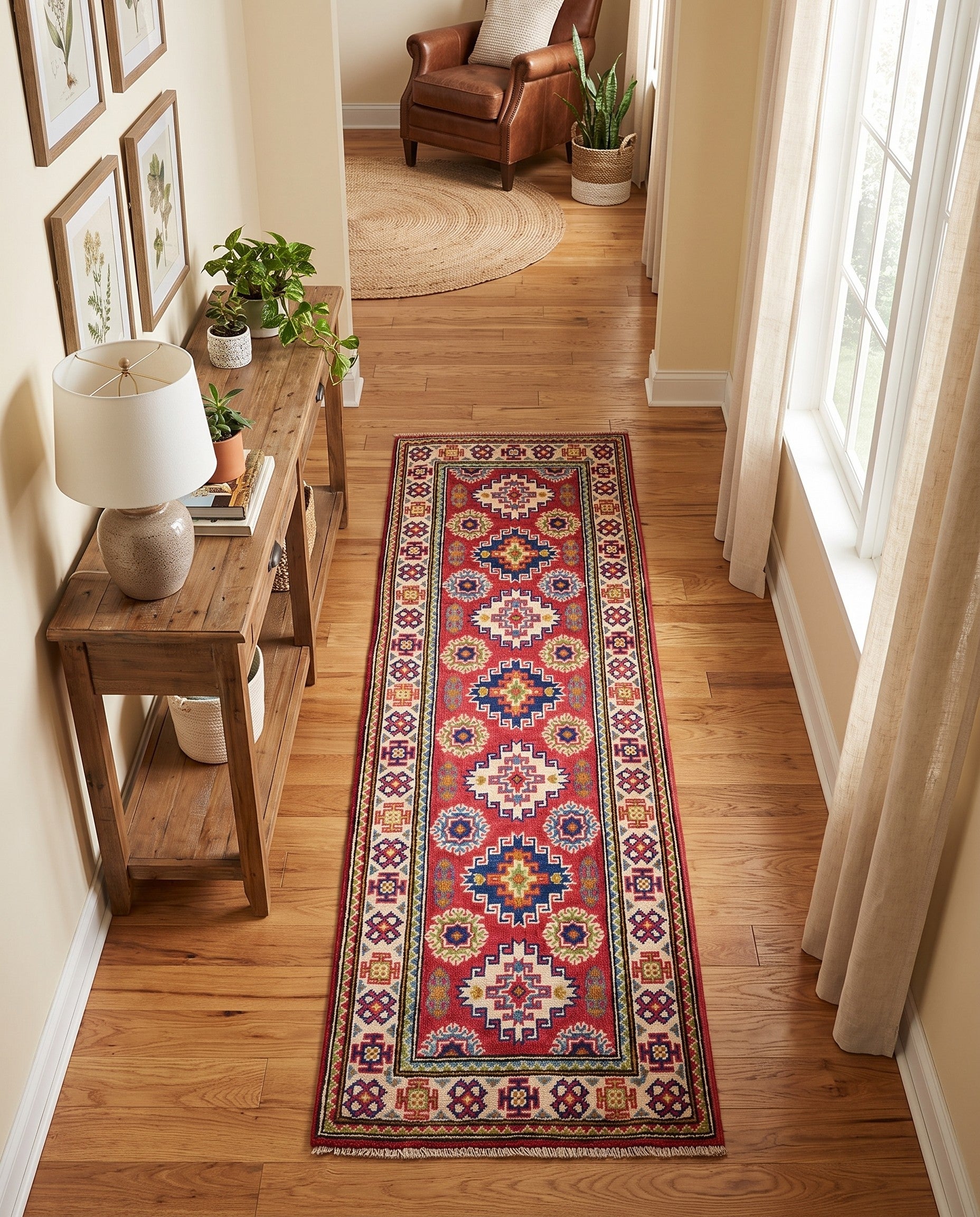 2' x 5' 9 Hand Knotted Kazak Runner Rug
