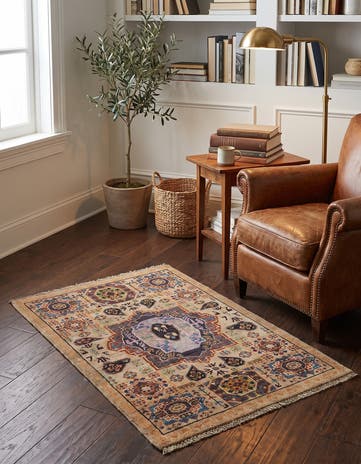2' x 3' Hand Knotted Mamluk Ziegler Rug