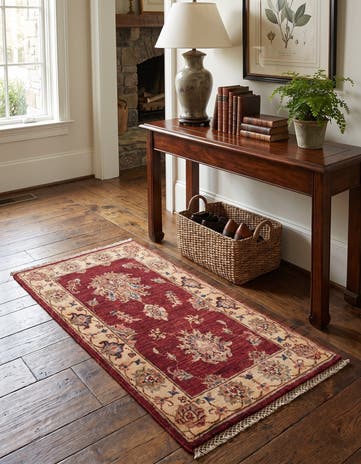 1' 11 x 3' 5 Hand Knotted Ziegler Rug