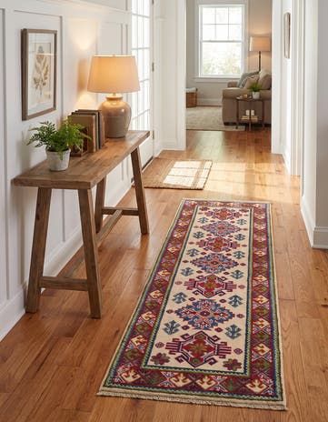 2' x 6' 2 Hand Knotted Kazak Runner Rug