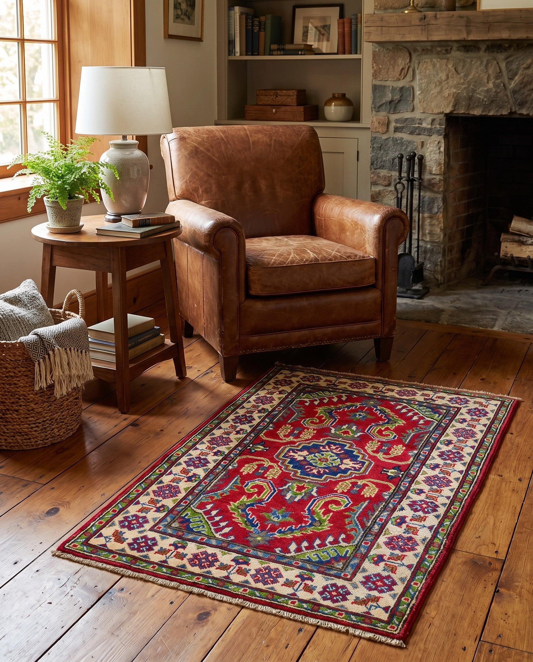 2' 7 x 3' 10 Hand Knotted Kazak Rug