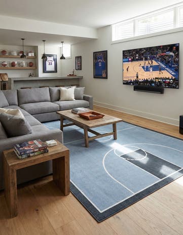 9' x 12' Sports Washable Rug