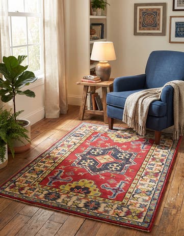 2' 10 x 3' 11 Hand Knotted Kazak Rug