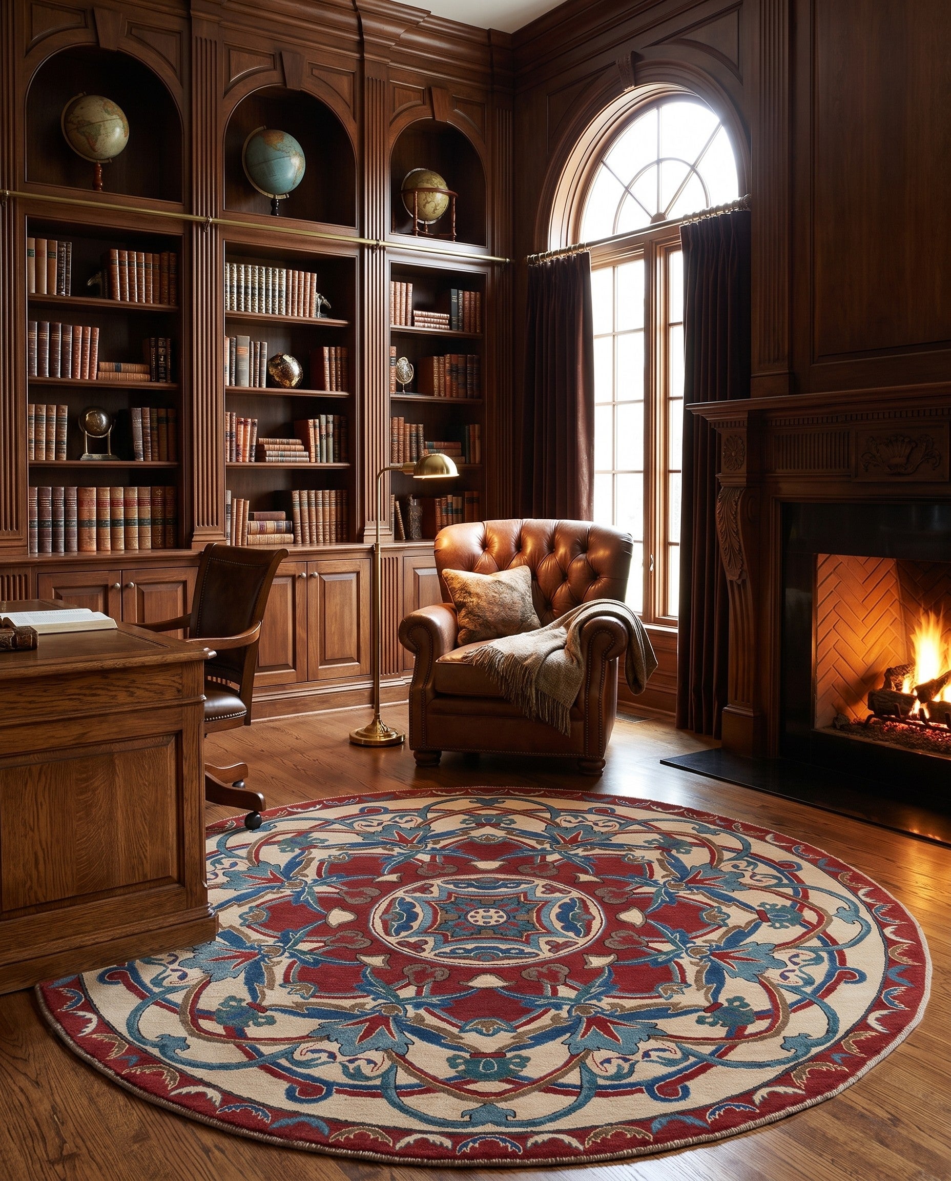 8' 4 x 8' 4 Hand Knotted Kazak Round Rug