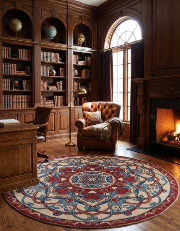 8' 4 x 8' 4 Hand Knotted Kazak Round Rug