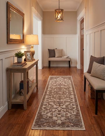 Ivory Grand Tradition Runner Rug