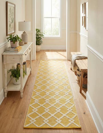 English Daisy Hand Knotted Jill Zarin Dorset Runner Rug