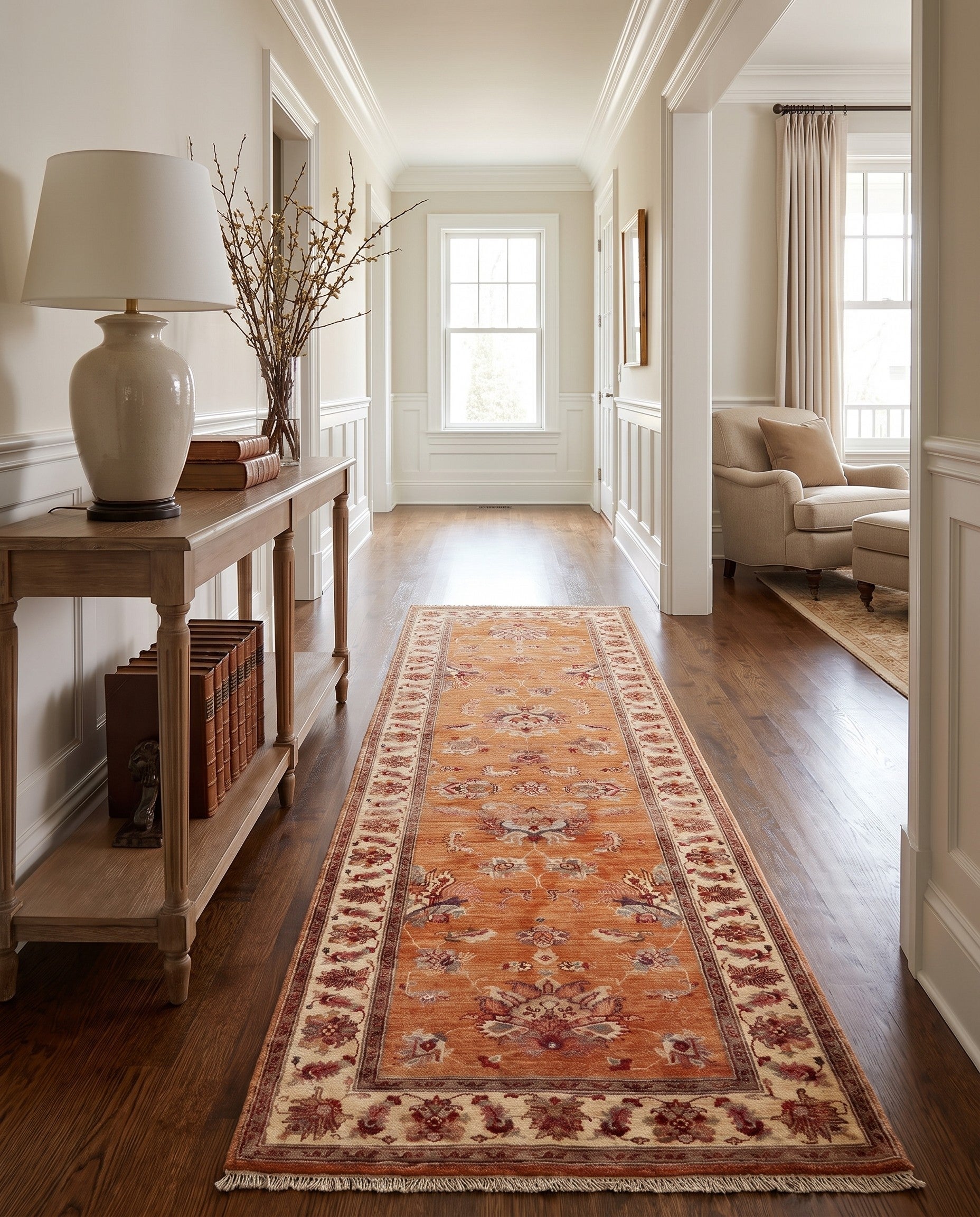 2' 8 x 10' 5 Hand Knotted Ariana Ziegler Runner Rug