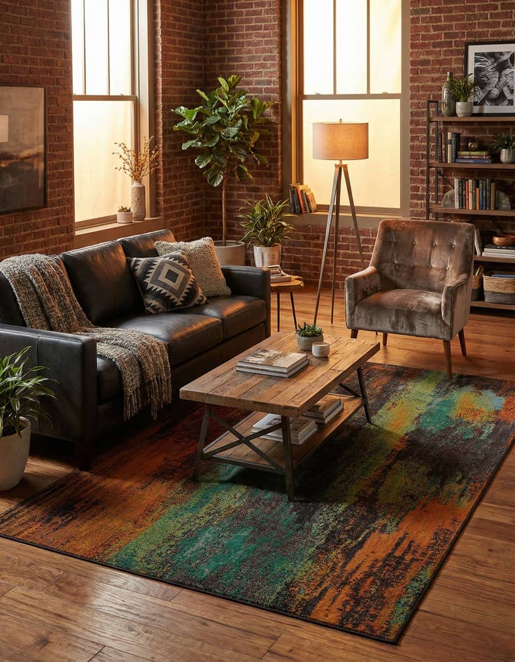 Detail image of 5' x 8' Washable Sevilla Rug