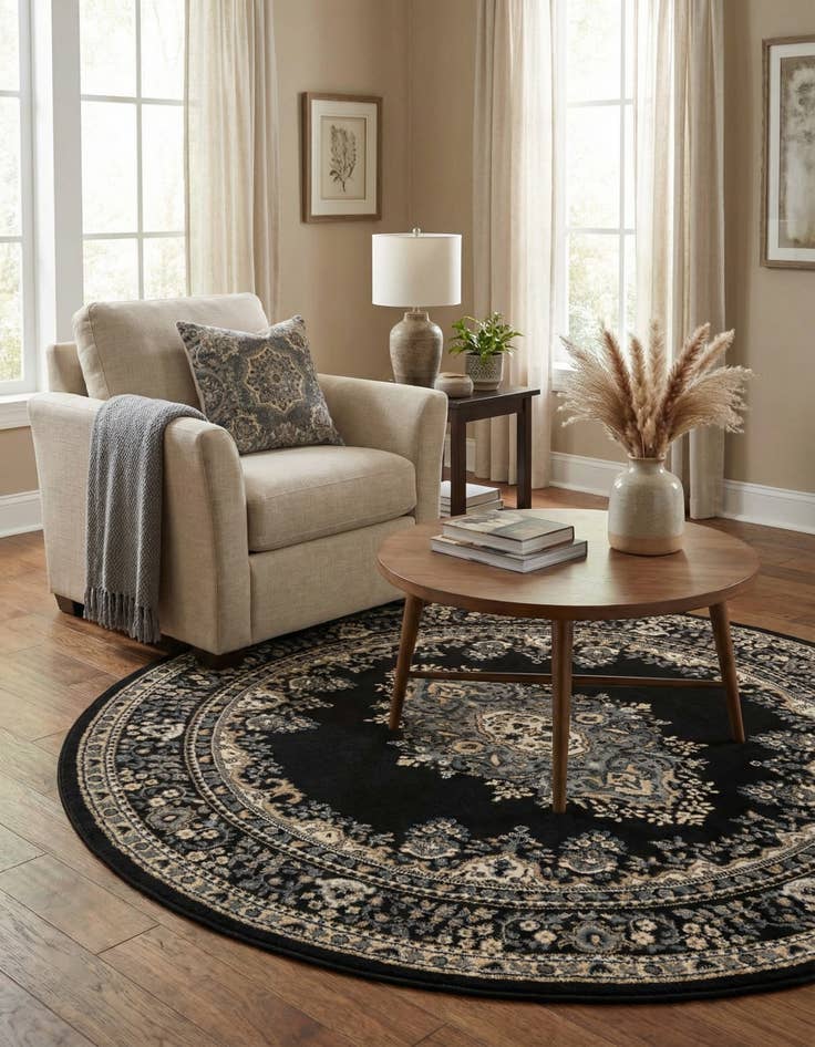 Detail image of 6' x 6' Amaya Round Rug