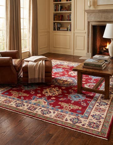 5' 2 x 6' 11 Hand Knotted Kazak Rug