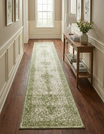 Green Dover Runner Rug
