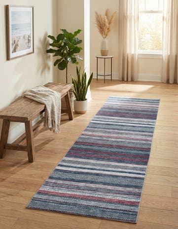 2' x 8' Washable Yara Runner Rug