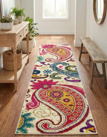 2' 2 x 6' 9 Washable Hyacinth Runner Rug