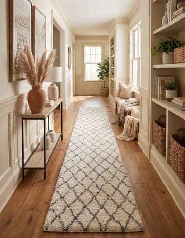 3' 3 x 19' 8 Moroccan Shag Runner Rug