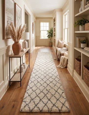 3' 3 x 19' 8 Moroccan Shag Runner Rug