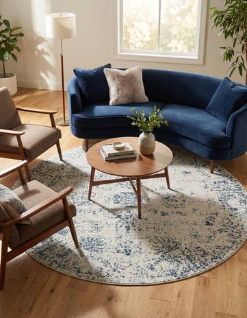 7' x 7' Monte Carlo Round Rug