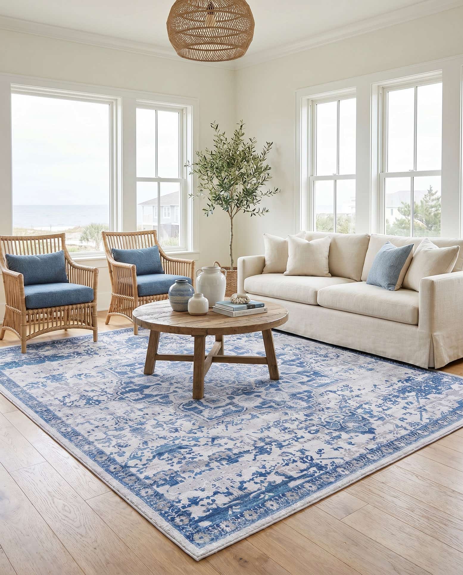 10' 6 x 10' 6 Washable Renaissance Square Rug