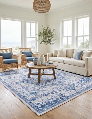 10' 6 x 10' 6 Washable Francesca Square Rug