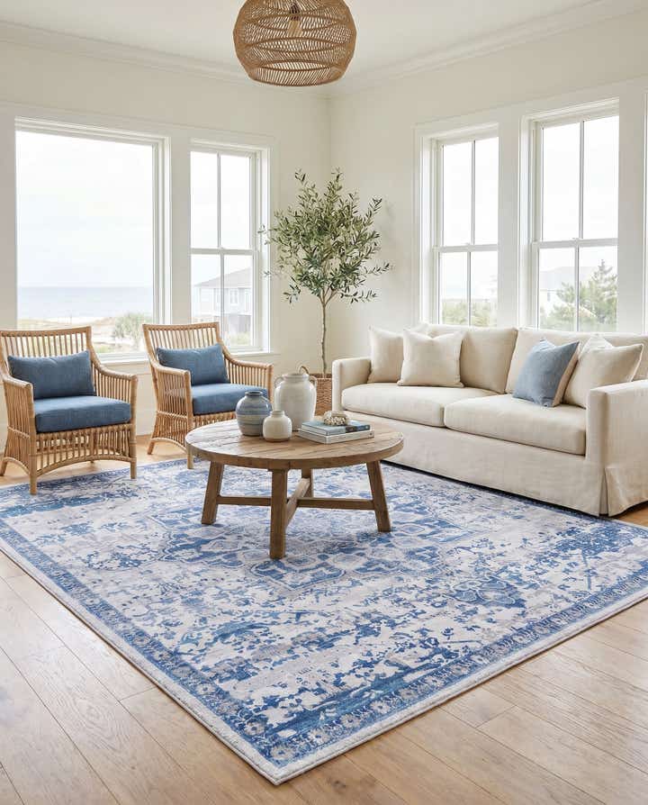 10' 6 x 10' 6 Washable Renaissance Square Rug