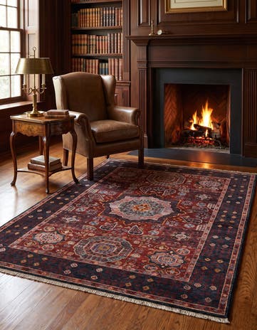 3' 6 x 5' Hand Knotted Mamluk Ziegler Rug