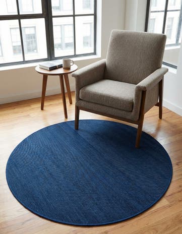 Navy Blue SoHo Round Rug