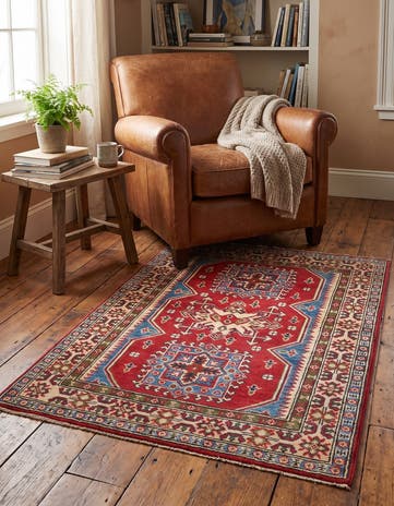 2' 11 x 3' 11 Hand Knotted Kazak Rug