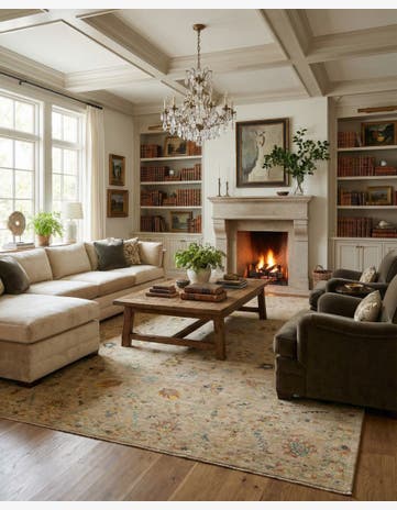 12' 9 x 16' 6 Hand Knotted Ziegler Oriental Rug