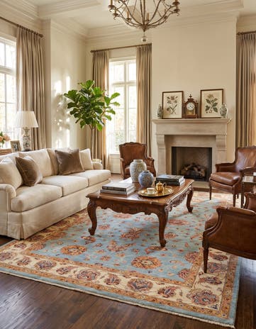 205cm x 300cm Hand Knotted Ziegler Rug
