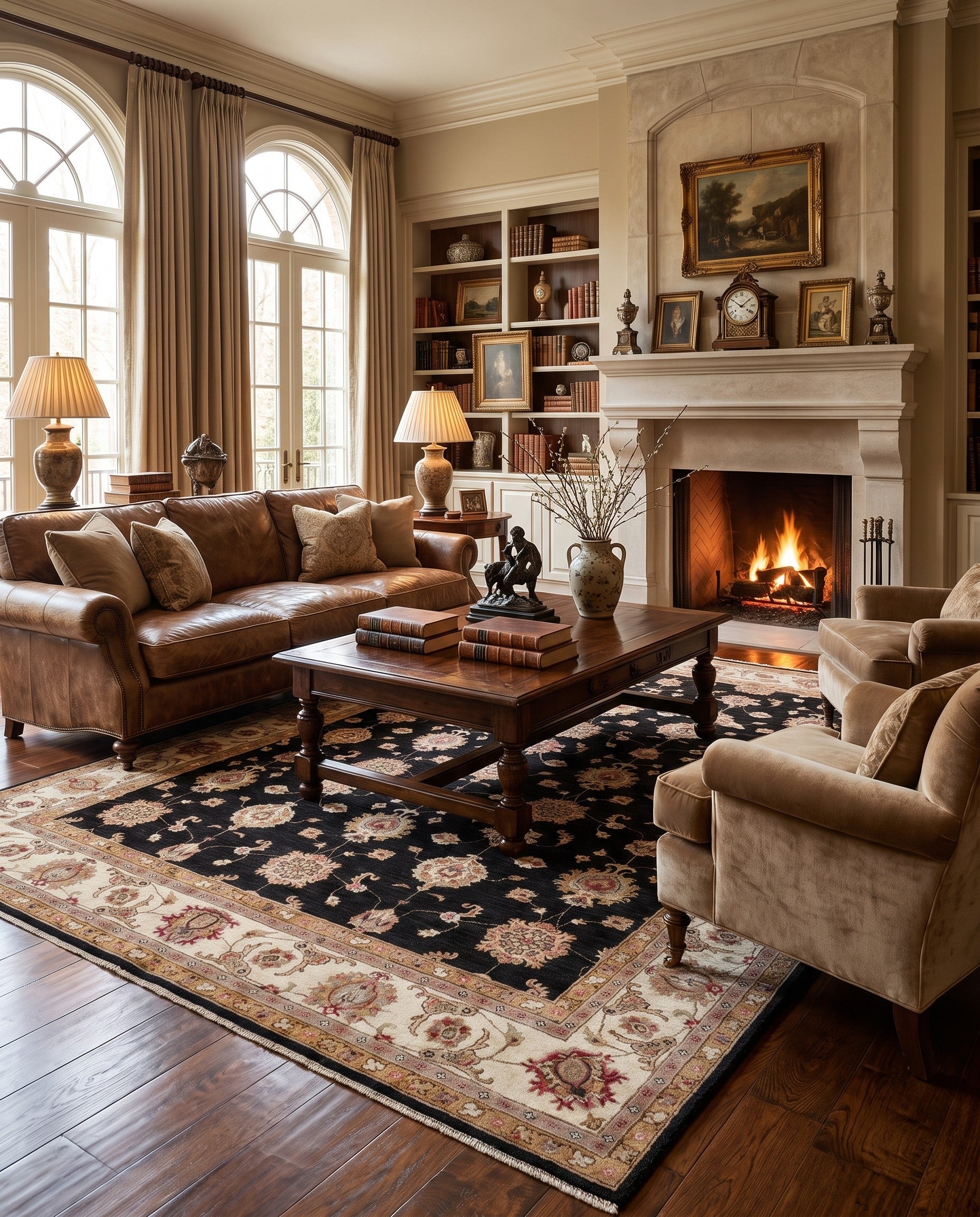 8' 4 x 11' 6 Hand Knotted Ziegler Rug