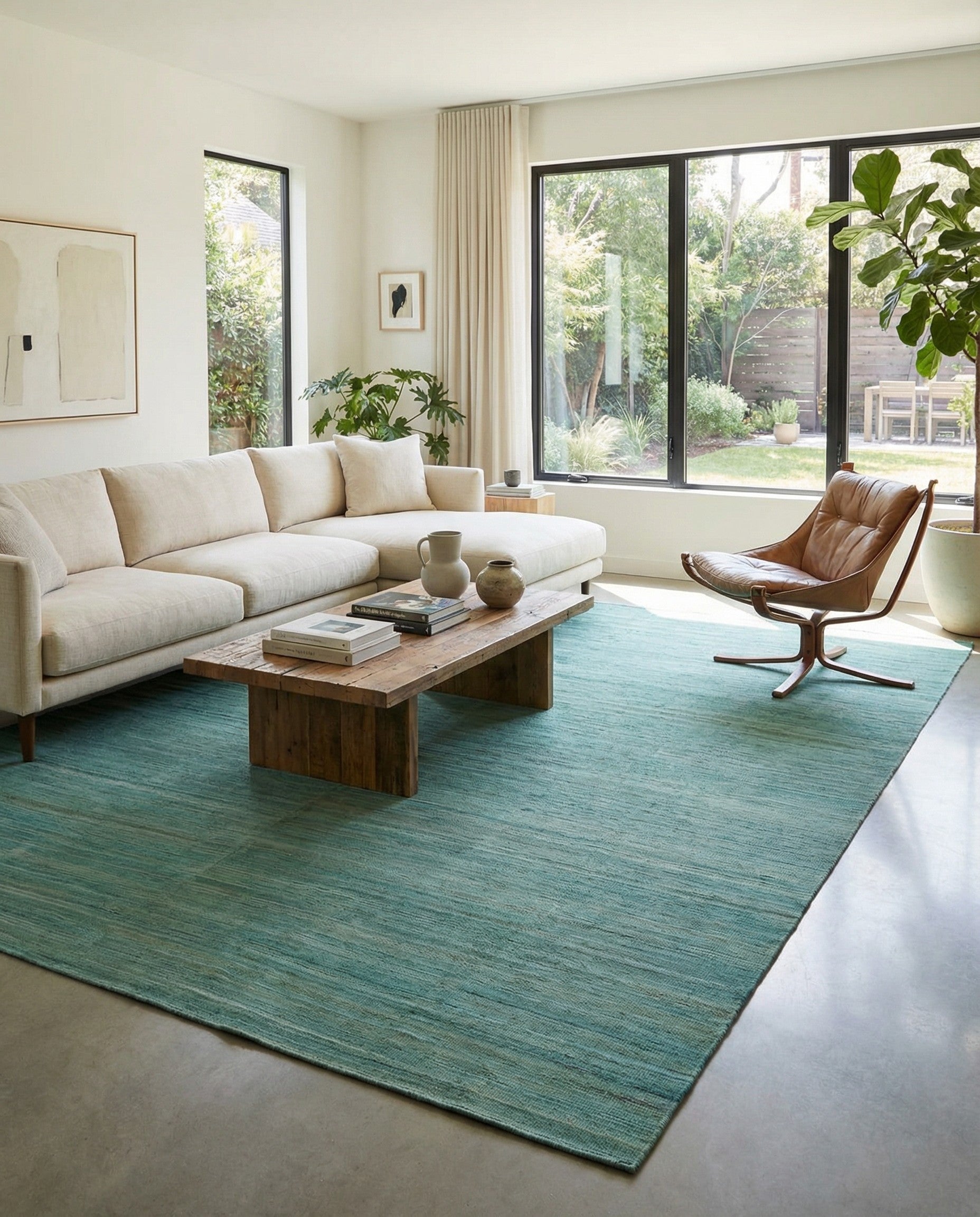 11' 3 x 15' 8 Hand Knotted Kilim Modern Wool Rug