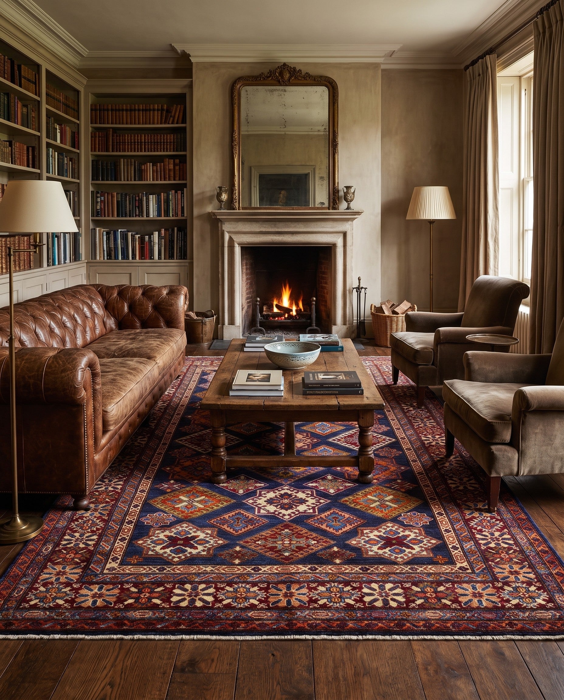 5' 11 x 8' 2 Hand Knotted Kazak Rug