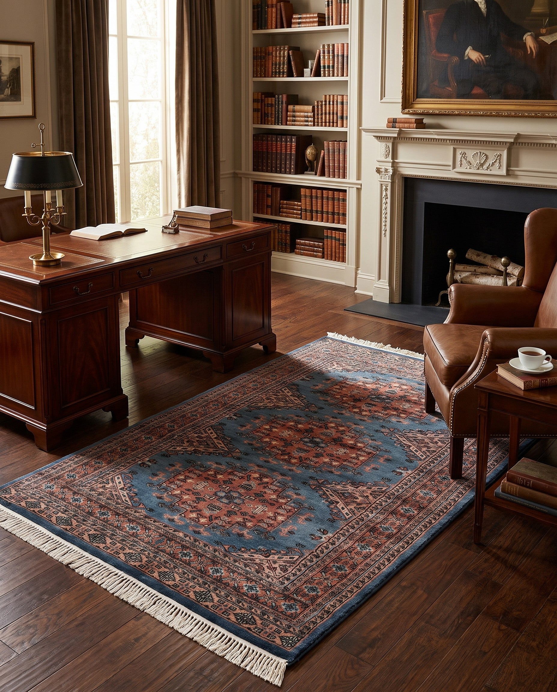 4' 4 x 5' 11 Hand Knotted Bokhara Wool Rug
