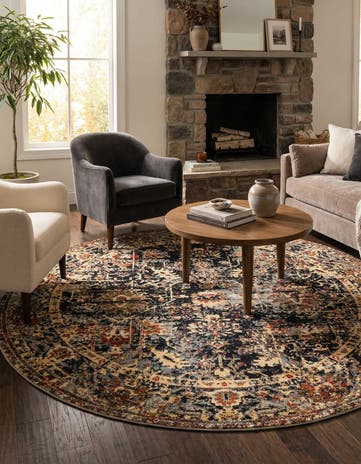7' 10 x 7' 10 Saturn Round Rug