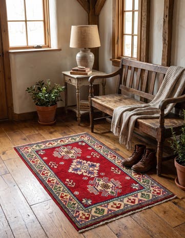 2' 1 x 3' 2 Hand Knotted Kazak Rug