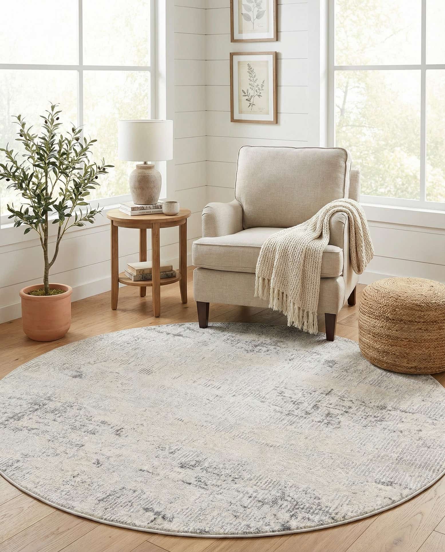 6' x 6' Caspian Round Rug