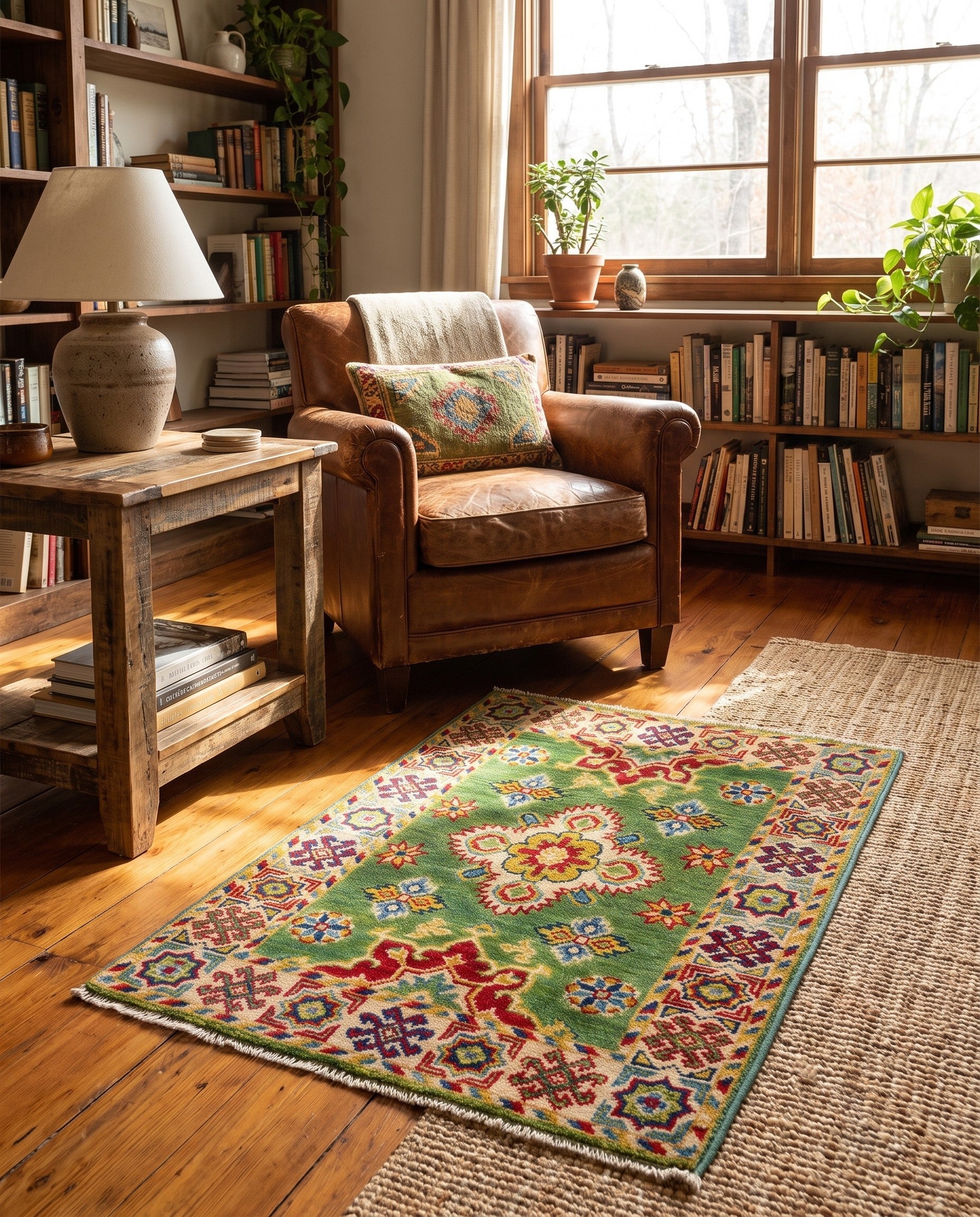 2' 1 x 2' 11 Hand Knotted Kazak Rug