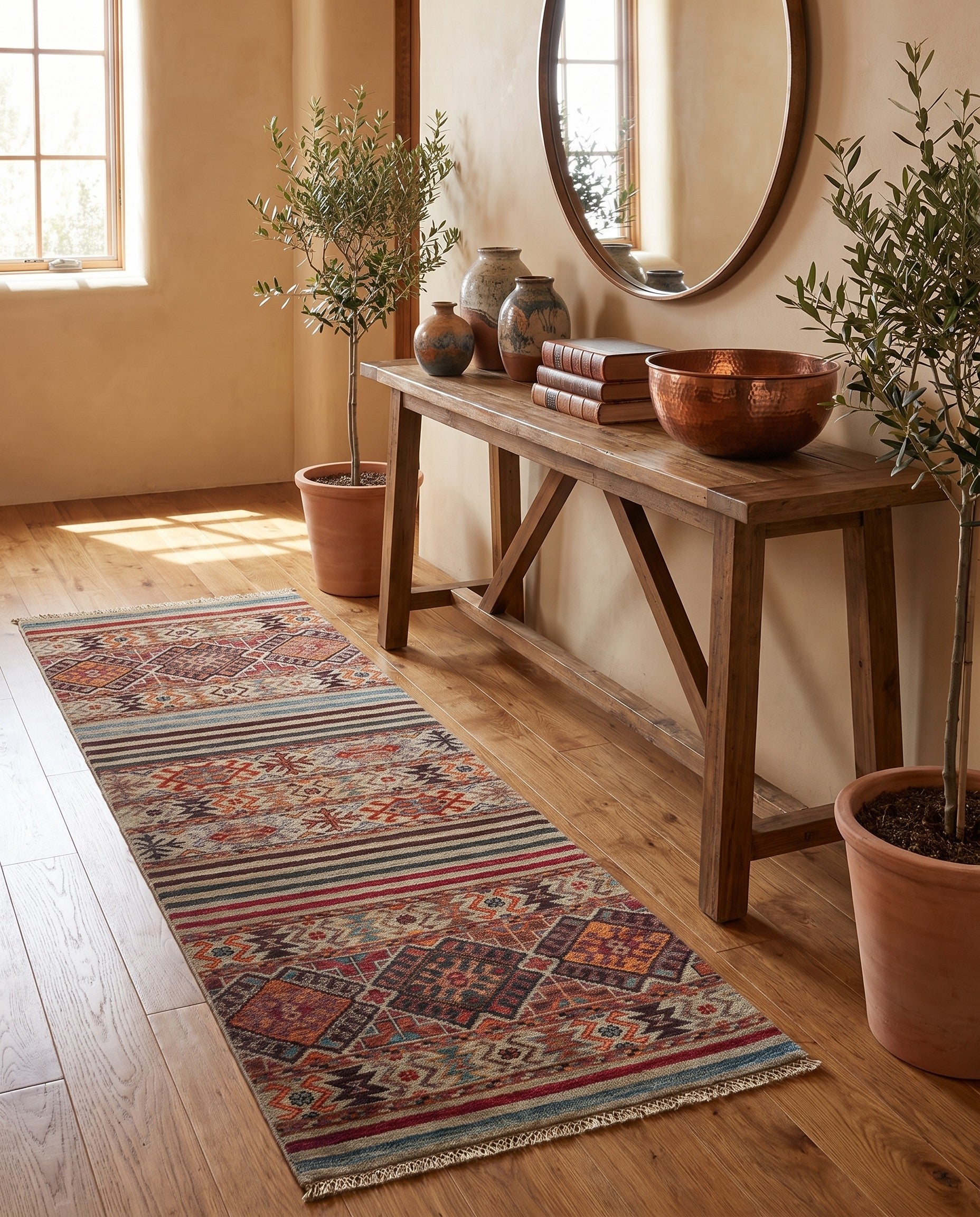 2' 3 x 6' 5 Hand Knotted Kazak Runner Rug