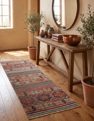 2' 3 x 6' 5 Hand Knotted Kazak Runner Rug