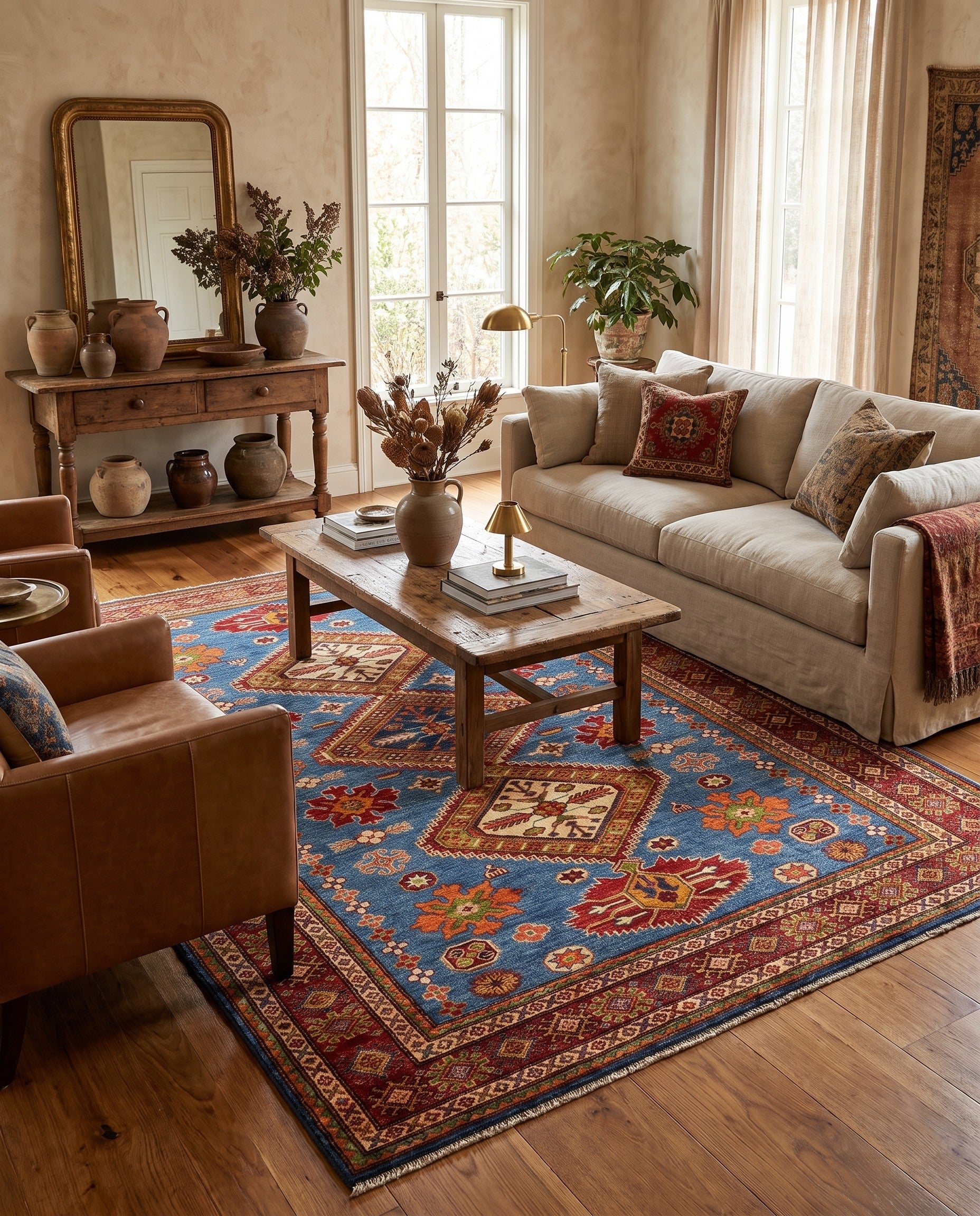 6' x 7' 11 Hand Knotted Kazak Rug