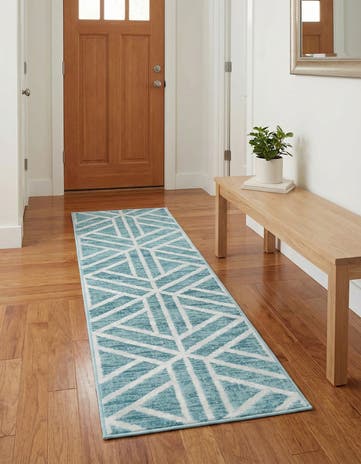 2' x 6' Lattice Trellis Runner Rug