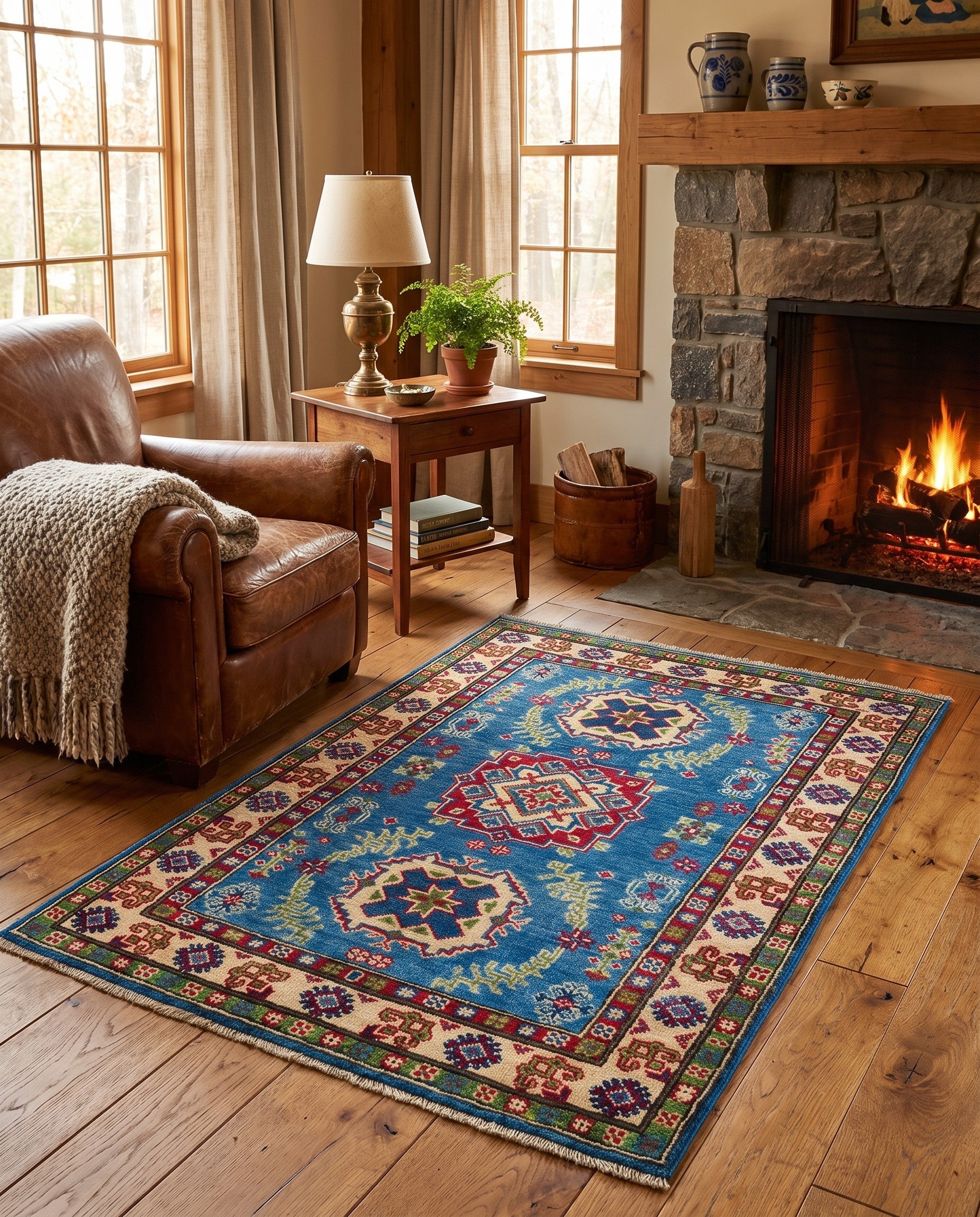 2' 8 x 4' 2 Hand Knotted Kazak Rug