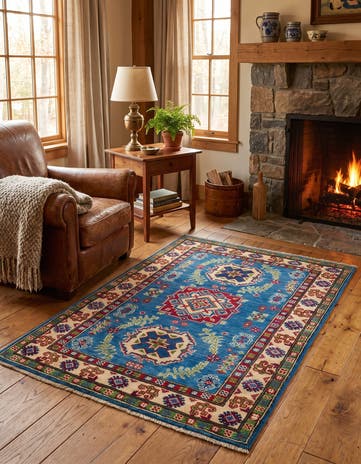2' 8 x 4' 2 Hand Knotted Kazak Rug